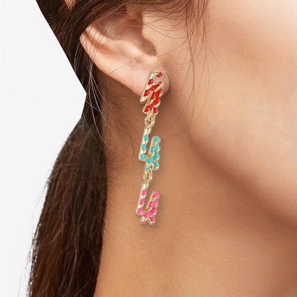 Jewelry - Fa La La Colorful Dangle Earrings NEW